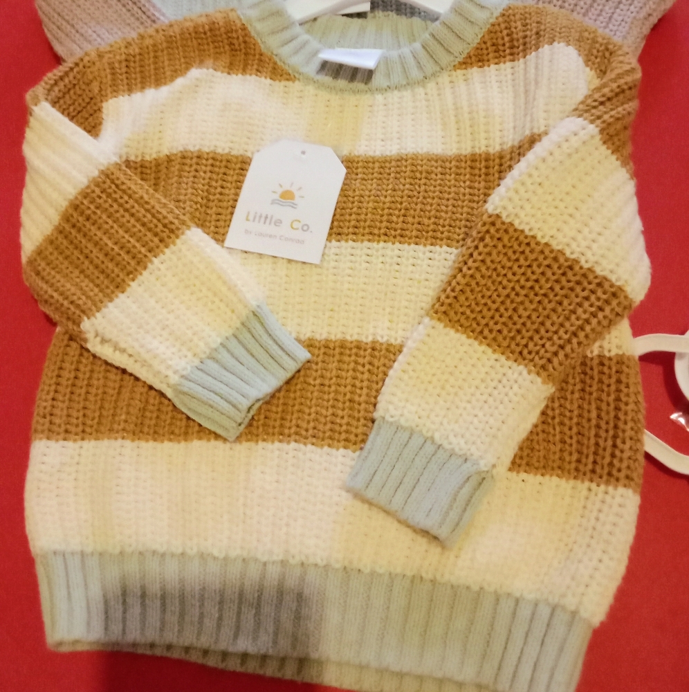 Toddler's  Chunky Knit Sweater LC Little Co. by Lauren Conrad 6 or12 mth… NEW